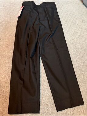 Boys Black Dress Pants - Classic Straight Fit